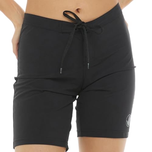 Body Glove Women's Standard Smoothies Harbor Solid 8" Vapor Boardshort, Black, Medium - Image 4