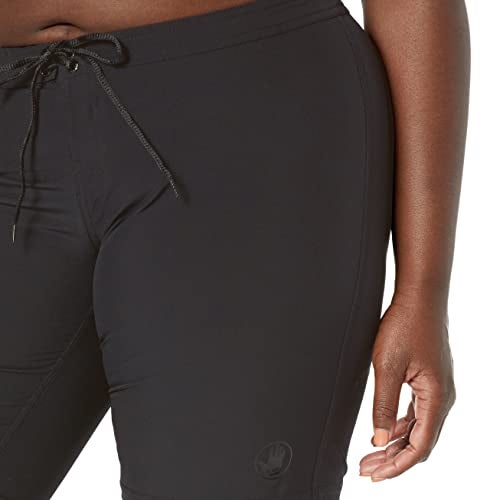 Body Glove Women's Standard Smoothies Harbor Solid 8" Vapor Boardshort, Black, Medium - Image 3