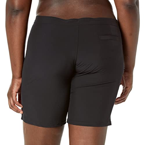 Body Glove Women's Standard Smoothies Harbor Solid 8" Vapor Boardshort, Black, Medium - Image 2