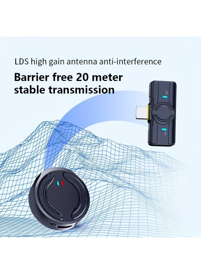 KORAX Professional Wireless Lavalier Microphone, 2in 1 Lavalier Microphone, Noise Reduction, Reverberation, Ear Return Monitoring, Automatic Connection, Charging Box, Upgrade Your Audio Quality - Perfect for Live Streaming, Interviews, Vlog, Etc. - Image 4