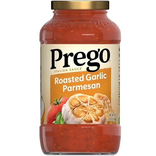 Prego Pasta Sauce, Italian Tomato Sauce with Roasted Garlic & Parmesan Cheese, 24 oz Jar - Image 1