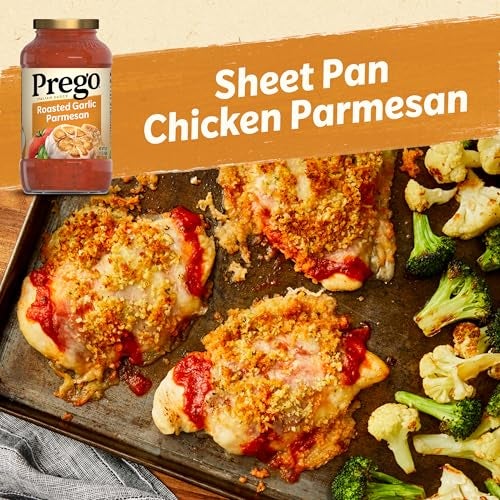 Prego Pasta Sauce, Italian Tomato Sauce with Roasted Garlic & Parmesan Cheese, 24 oz Jar - Image 3