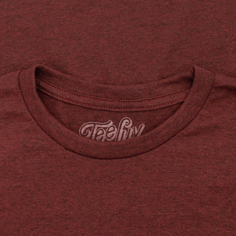 Tee Luv Men's Faded Dr Pepper Logo Shirt, M, Brick Heather - Image 4