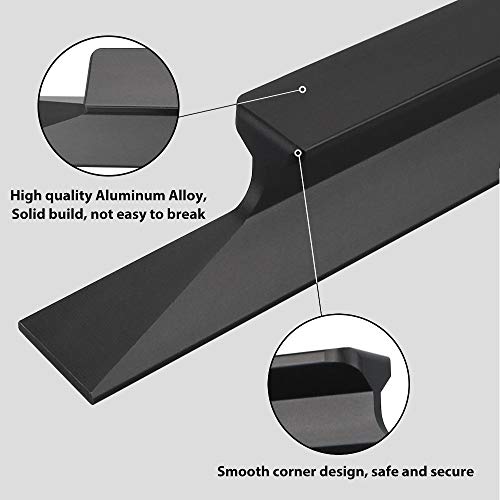 Peaha 10 Pack Black Finger Pulls for Cabinets 7-1/2 Inch Kitchen Drawers Handles - Image 3