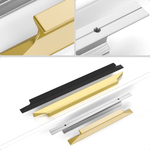 Peaha 10 Pack Black Finger Pulls for Cabinets 7-1/2 Inch Kitchen Drawers Handles - Image 4