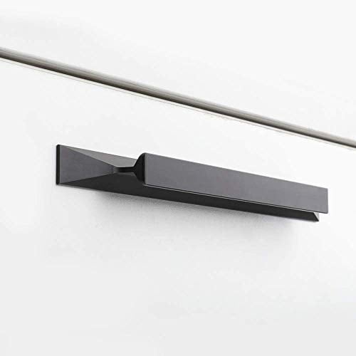 Peaha 10 Pack Black Finger Pulls for Cabinets 7-1/2 Inch Kitchen Drawers Handles - Image 1