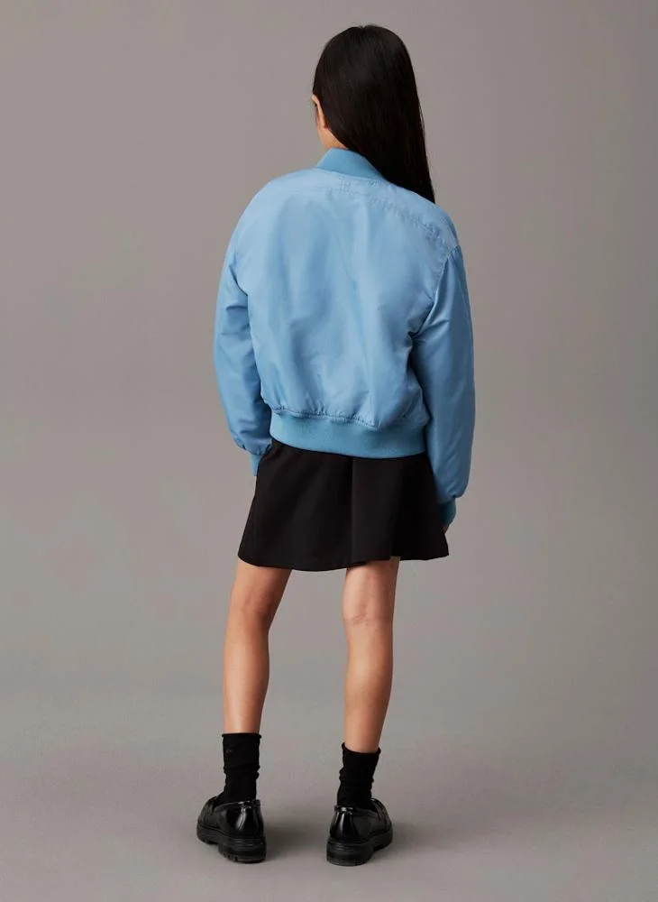 Calvin Klein Jeans Kids Logo Tape Flare Punto Skirt