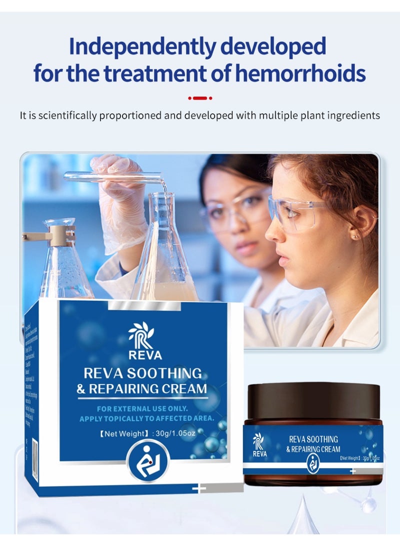 Botanical Formula Hemorrhoid Soothing Repair Cream Fast Itch & Pain Relief Long-Term Mucosal Repair For Internal External Mixed Hemorrhoids Private Home Care 30g - Image 5