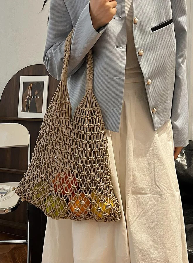 ستايلي حقيبة كتف محبوكة