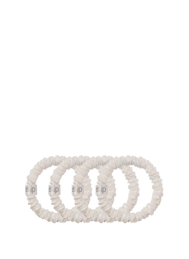 Slip Pure Silk Skinny Scrunchies - White - Image 2