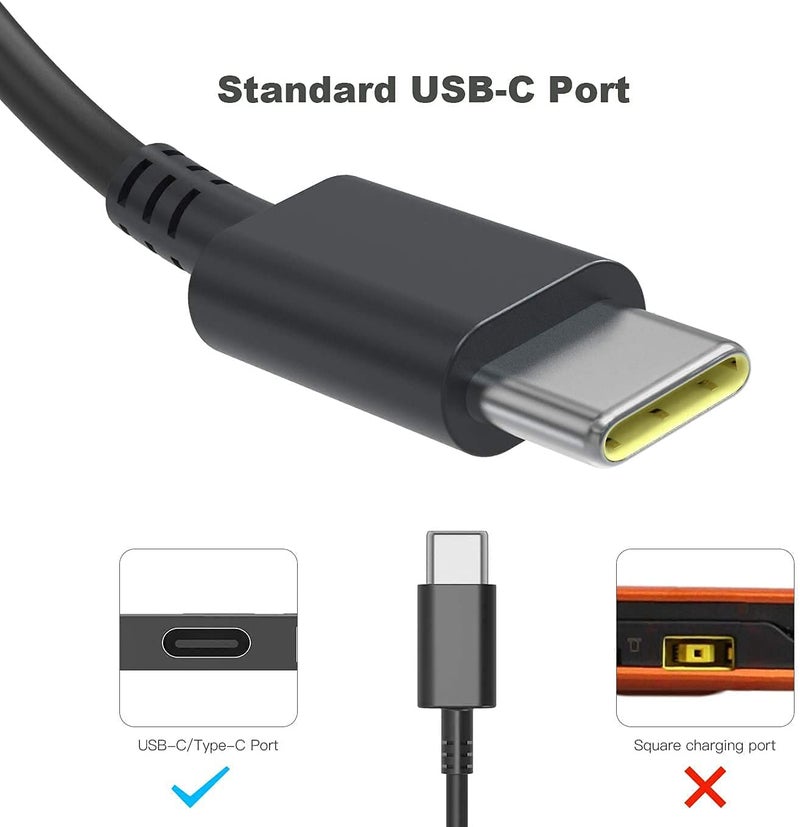 DECSZDY 45W USB-C Chromebook Charger for HP Chromebook X360 14 14-ca051wm 14-ca052wm 14-ca091wm ca061dx 14-ca0061dx 14-ca060nr 14-ca020nr 14-ca043cl USB C Power Supply Adapter - Image 2