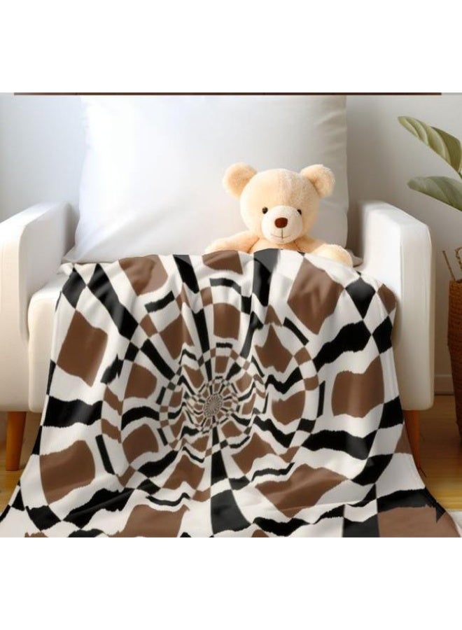 general Traditional flannel thin blanket (warm and comfortable, suitable for sleep, gaming, dust removal and sandproof) 150cm*200cm - 26 - Image 1