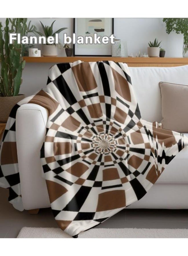general Traditional flannel thin blanket (warm and comfortable, suitable for sleep, gaming, dust removal and sandproof) 150cm*200cm - 26 - Image 3