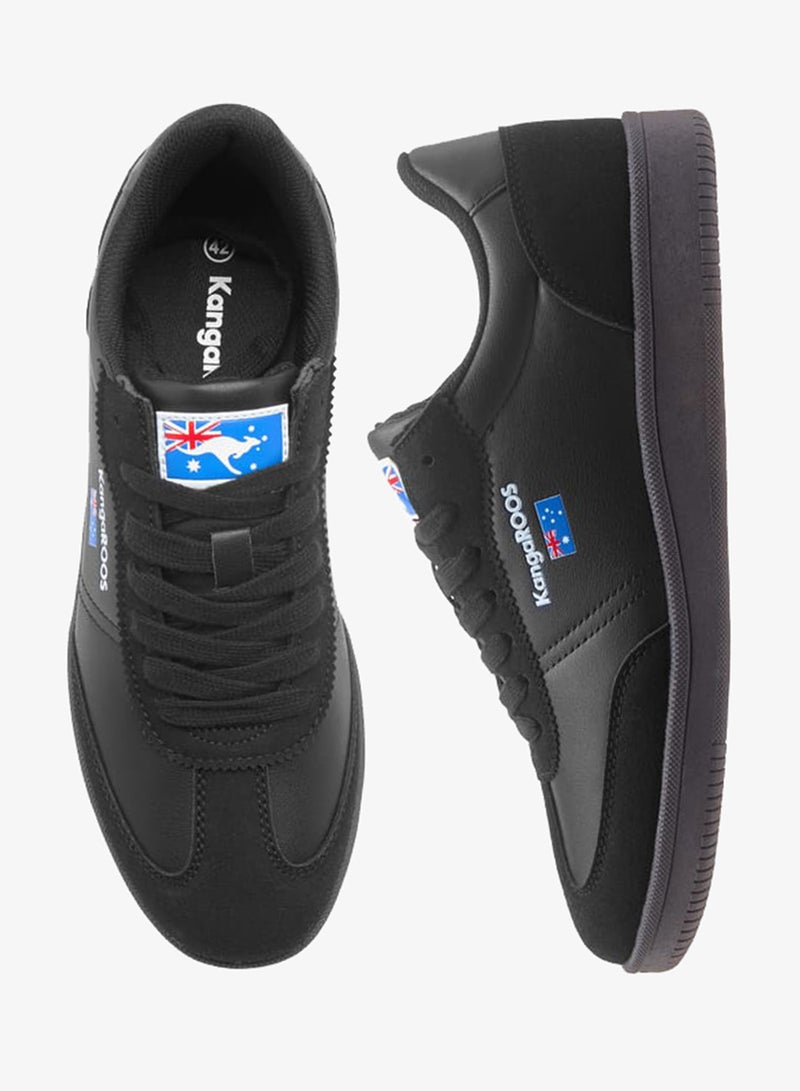 كانغاروس سنيكرز رجالي بتفاصيل شعار وإغلاق برباط - Image 3