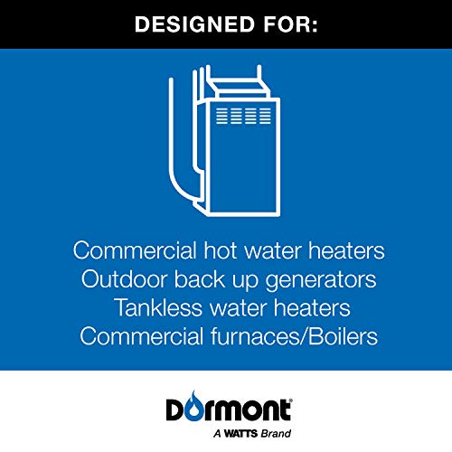Dormont 41 Series Ultra-Flow High BTU Flexible Coated Stainless Steel Gas Connector Kit, 1" OD x 3/4" ID x 24", No-Neck Design, 3/4" MIP x 3/4" FIP Adapters, Gray PVC Coating, CSA Certified - Image 2