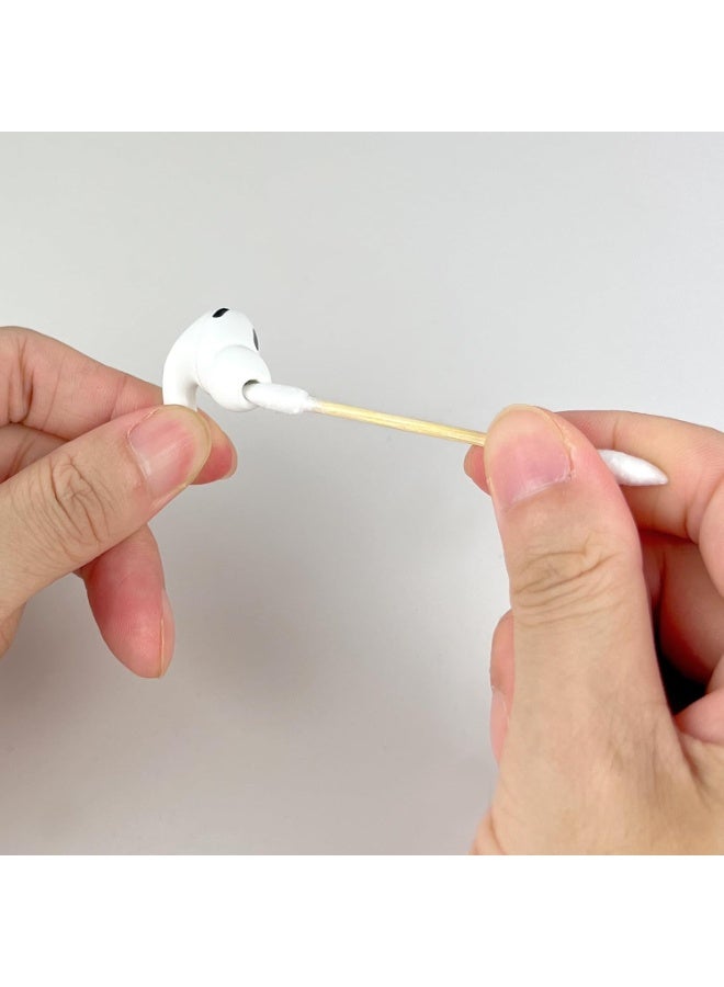 300Precision Tip Bamboo Cotton Swabs – Biodegradable & Organic Cotton Buds with Precision Tips – Eco-Friendly Wooden Swabs for Makeup, Cleaning, Crafts, and Baby Care - Image 3