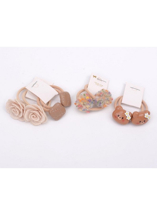 BIANHUAN 20 PCS Toddler Hair Ties for Girls, Baby Hair Ties Cute Flower Elastic Scrunchies, Seamless Ponytail Holders, Little Girls Hair Accessories for Thick Hair (Set-B) - Image 4