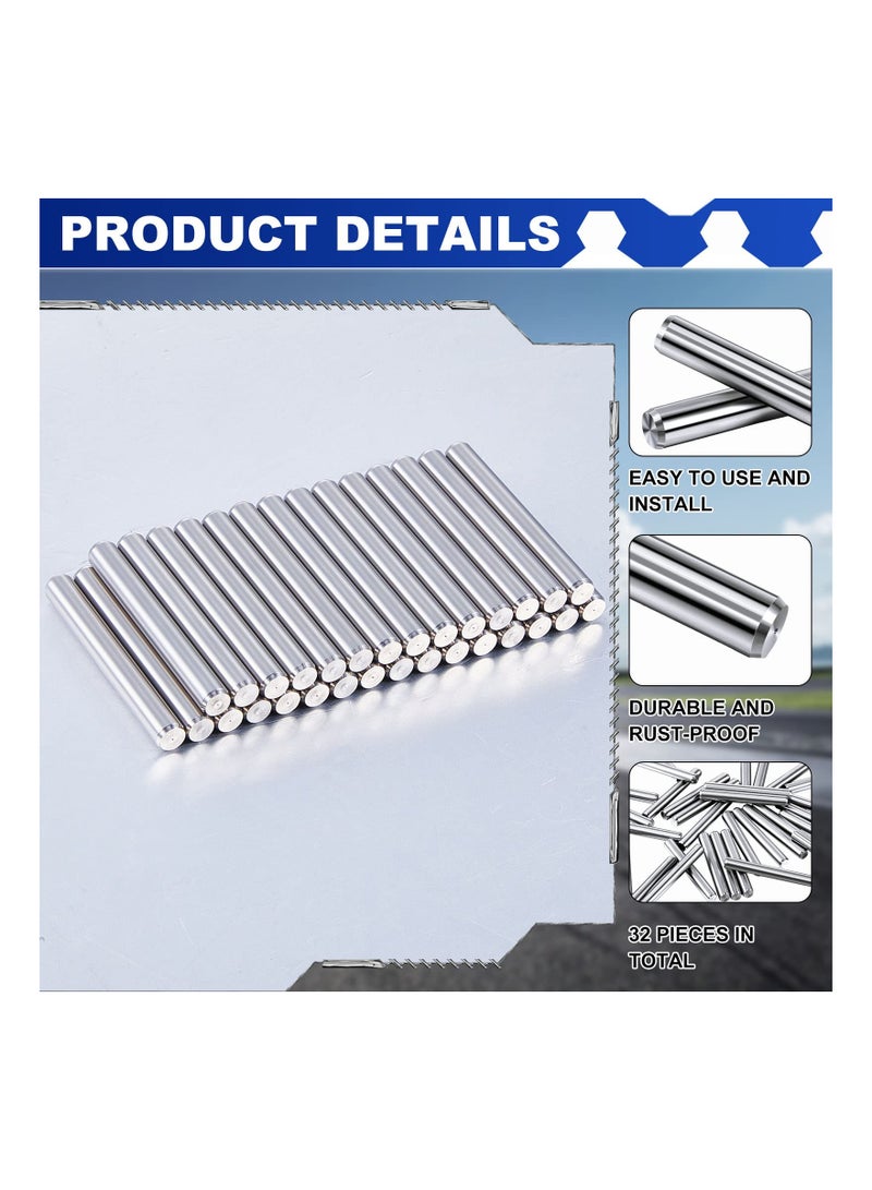 Shelves Dowel Pin, 5 mm x 40 mm Shelf Brackets Pegs, Stainless Steel Shelf Pins, Metal Bookshelf Pegs Support, Fasten Elements, for Cabinet Furniture Fixing Component Position (32 PCS) - Image 2