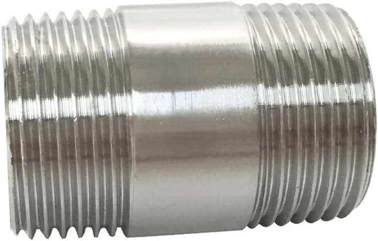 2 بوصة BSPT ذكر توصيلة حلمة مستديرة من الفولاذ المقاوم للصدأ تركيب أنابيب SS304 - Image 2