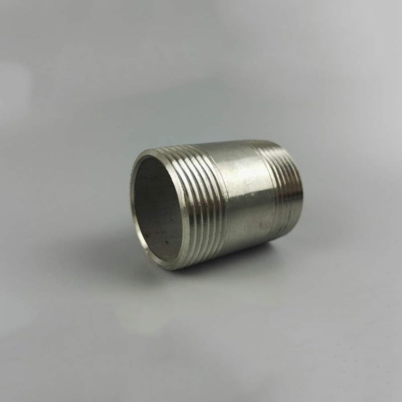 2 بوصة BSPT ذكر توصيلة حلمة مستديرة من الفولاذ المقاوم للصدأ تركيب أنابيب SS304 - Image 5