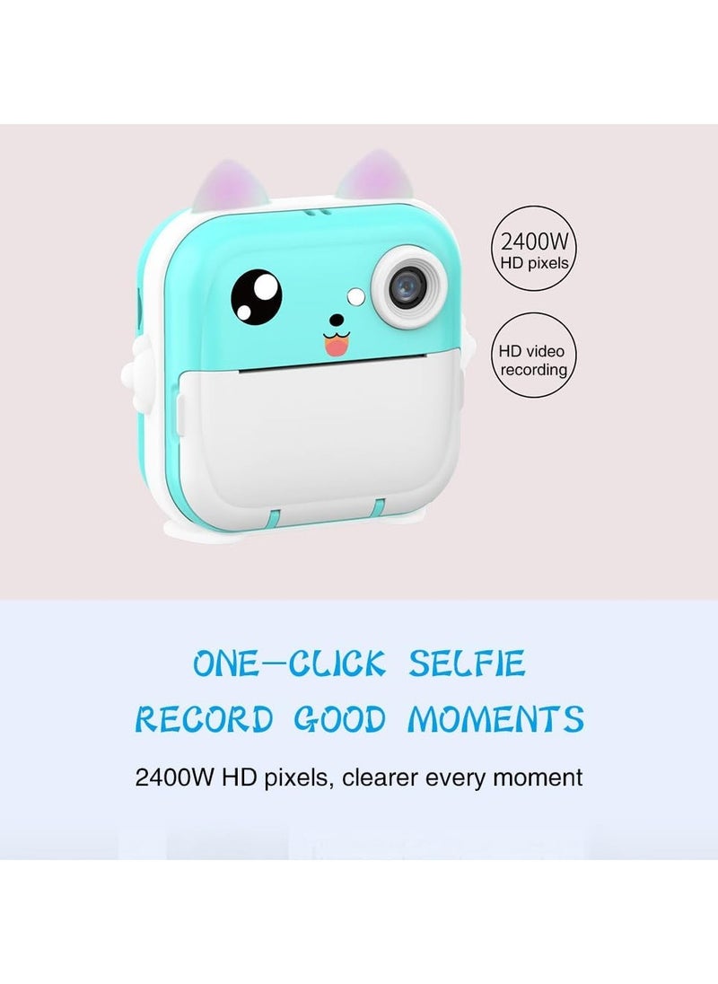 Generic Kids Rechargeable Camera Instant Print, Mini Photo Printing Camera for Kids  - Image 3