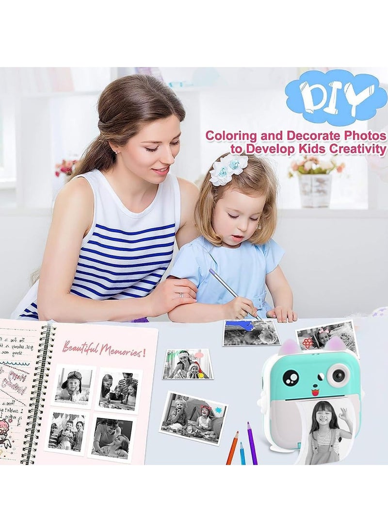 Generic Kids Rechargeable Camera Instant Print, Mini Photo Printing Camera for Kids  - Image 4