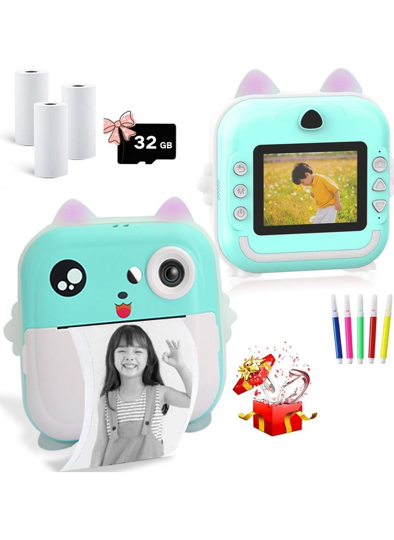 Generic Kids Rechargeable Camera Instant Print, Mini Photo Printing Camera for Kids  - Image 1