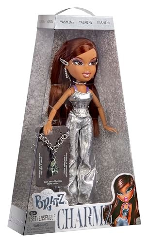 Bratz Charmz Yasmin Fashion Doll with Collectible Charm Bracelet - Image 1