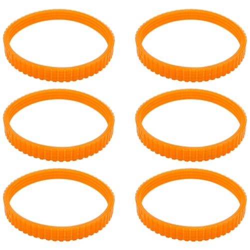 AYLIFU Planer Planer Planer Drive Belt Orange With a Circumference of 937 inches For 1900B BKP180 KP0080 KP0810 Power Tool Replacement Parts 6PCS - Image 1