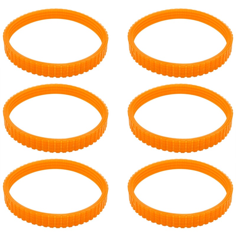 AYLIFU Planer Planer Planer Drive Belt Orange With a Circumference of 937 inches For 1900B BKP180 KP0080 KP0810 Power Tool Replacement Parts 6PCS - Image 2