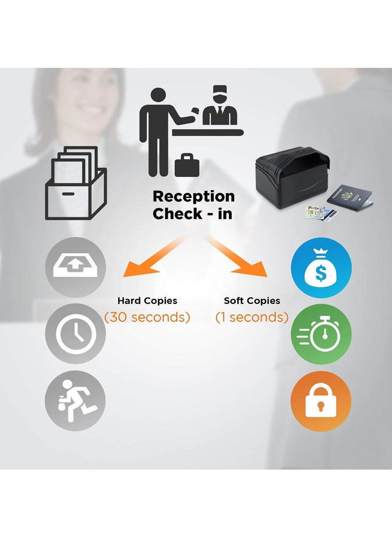 Plustek - Plustek Passport/Driver License Scanner X-Mini, Visible and IR - Image 1