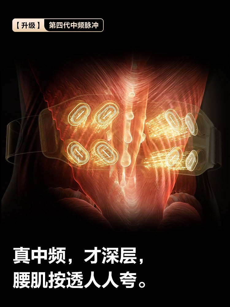 SKG G7 Ultra Lumbar Massager with Hot Compress, Gold - Image 4