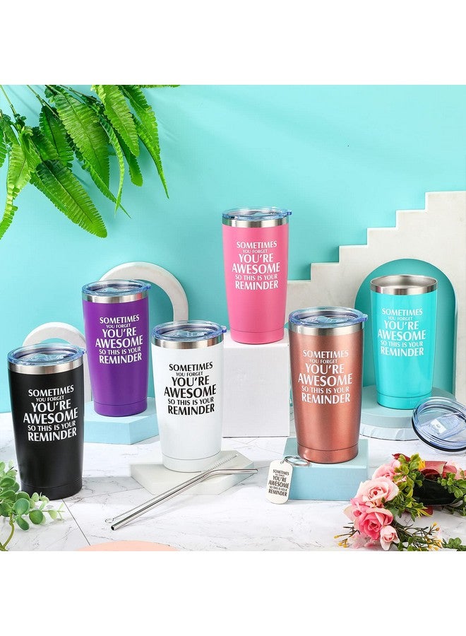 Sieral Sieral Employee Thank You Gifts Bulk 20 oz Inspirational Tumbler with Keychain Coworker Appreciation Gifts for Women Men Teacher Staff Corporate Christmas Team Reward Gifts(Multicolored,24 Pieces) - Image 4