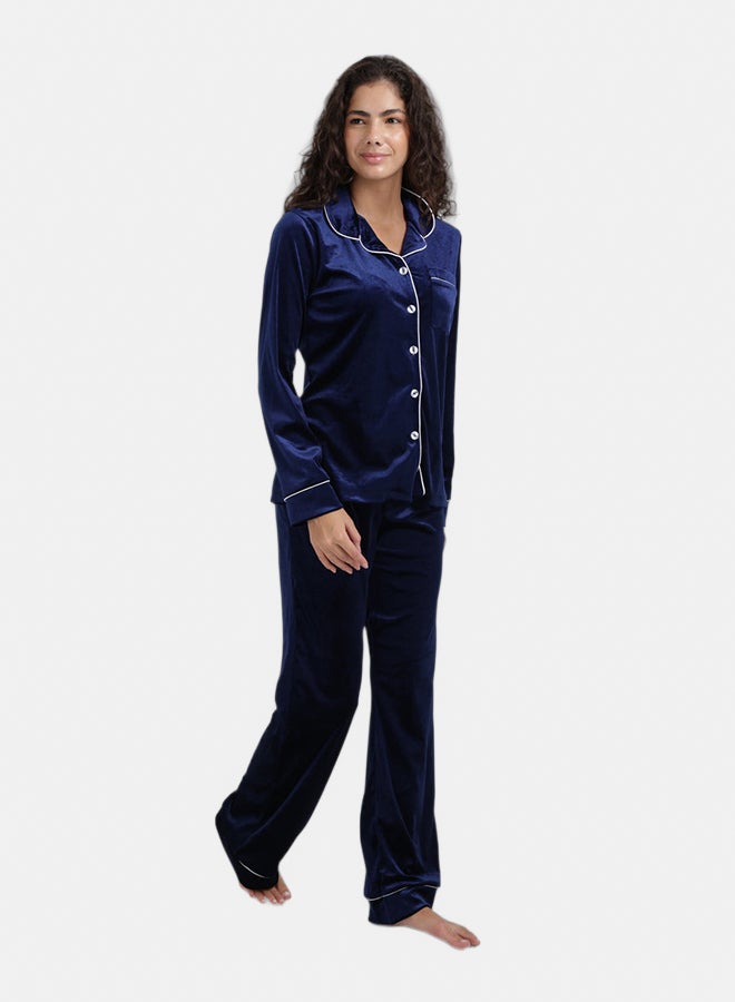 Carina Classic Velvet Pyjama Set - Image 2