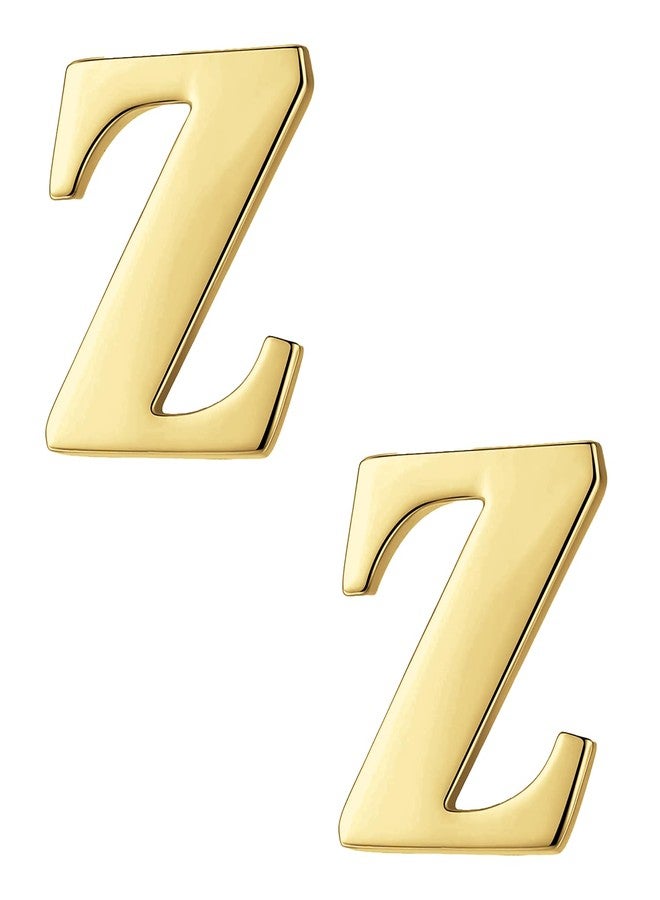 FURE Z Initial Metal Collar Pins (Golden) for Men and Women - Set of 2 - Image 1