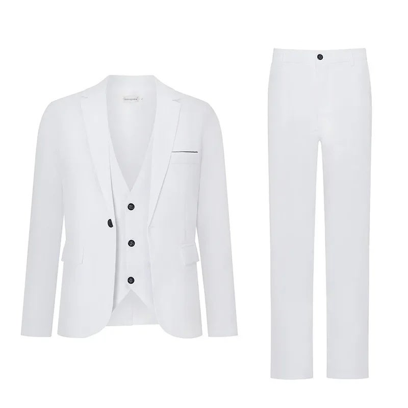 Men''s suit plus size men''s suit summer new casual slim top business formal wear wedding dress two-piece suit - Image 3