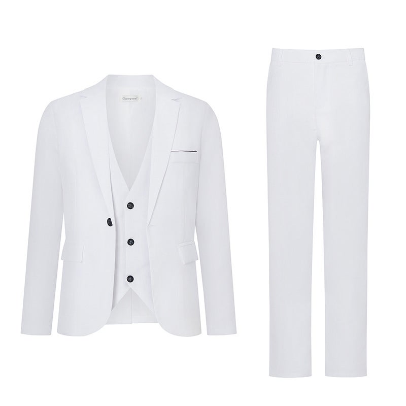 Men''s suit plus size men''s suit summer new casual slim top business formal wear wedding dress two-piece suit - Image 1
