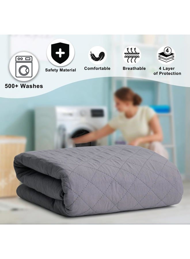 Brosive Hide Stains Washable Incontinence Pads 36x72 Inch,Heavy Absorbent Bed Wetting Pad,Waterproof Pad for Bed Protector ,Bed Pad for Incontinence Washable Extra Large,Washable Bed Pad for Adult,Pet - Image 4