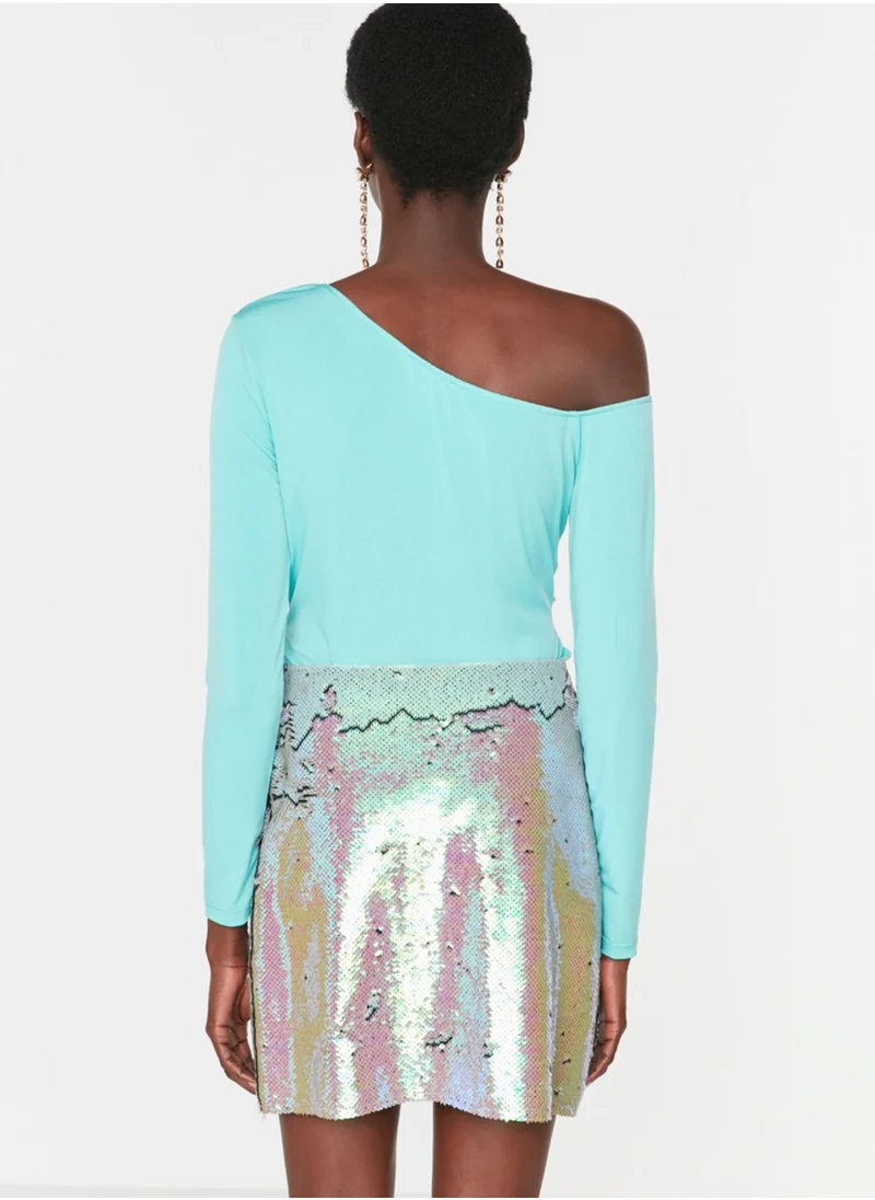 trendyol Cut Out Detail Knitted Body
