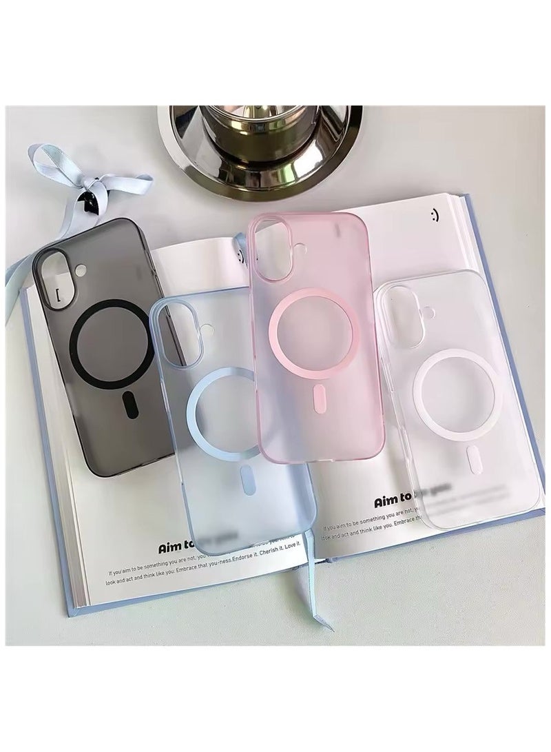 Denx Super Slim Magnetic Case for iPhone 16 [Shockproof & Slim] Matte Hard Back Cover with high-Grade Protection | Black - Image 4