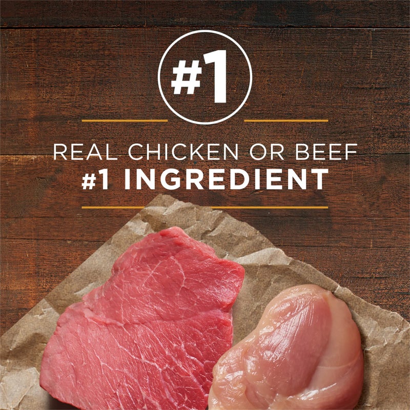 Purina ONE Classic Ground Chicken and Brown Rice, and Beef and Brown Rice Entrees Wet Dog Food Variety Pack - (Pack of 6) 13 oz. Cans - Image 2