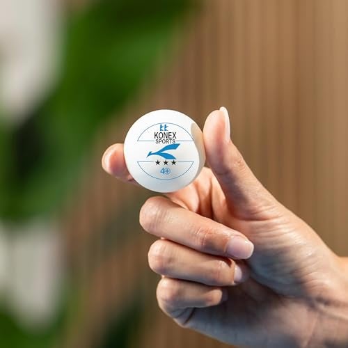 KONEX 40+ Plastic Table Tennis Balls Pack of 12 | High Performance 3-Star ABS TT Balls for Professional Matches and Training | Ideal for Adults & Kids (White) - Image 5