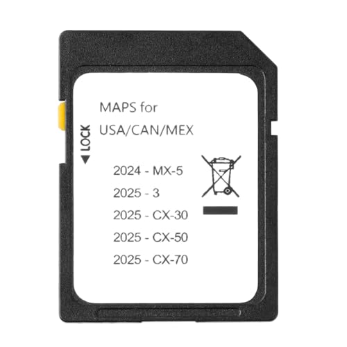 Forccord Latest Version Navigation SD Card Fits for Mazda CX30CX50CX703 2025 MX5 2024 Car GPS Navigation System for USACanada Replacement Accessories - Image 1