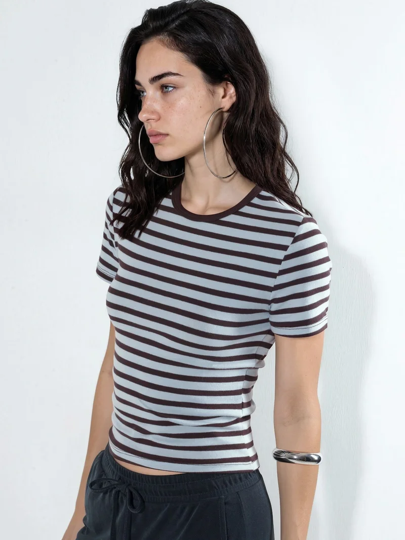Busem BUSEM Striped Crew Neck T-Shirt