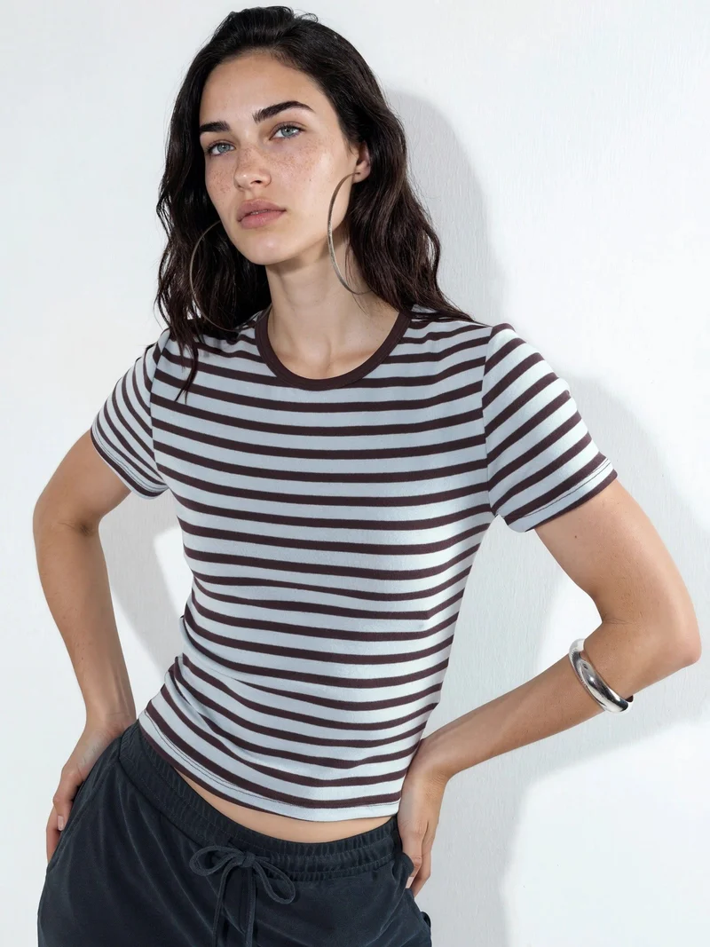 Busem BUSEM Striped Crew Neck T-Shirt