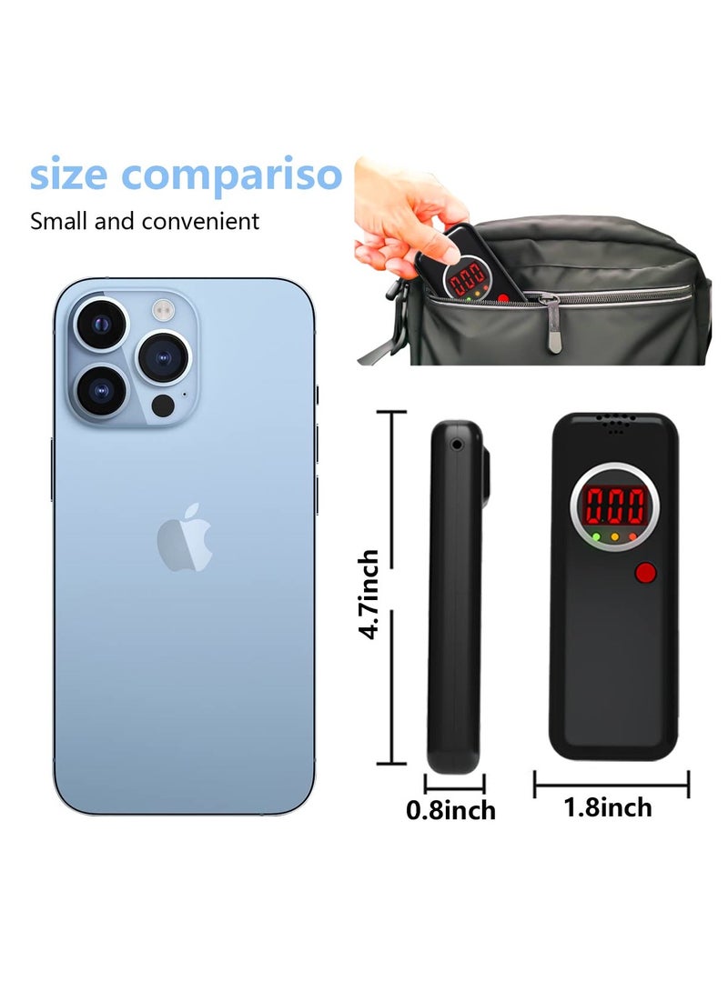 Breathalyzer, High-Accuracy Professional Tester with 10 Mouthpieces, LCD Digital Display Tester for Personal and Professional Use - Image 2