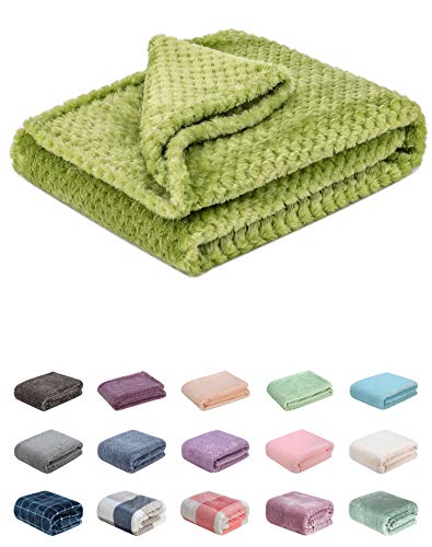 Fuzzy Blanket or Fluffy Blanket for Baby Soft Warm Cozy Coral Fleece Toddler Infant or Newborn Receiving Blanket for Crib Stroller Travel Decorative 28Wx40L XSAvocado