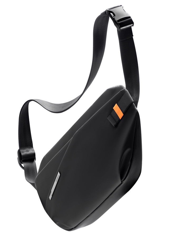 إناتيك حقيبة Inateck Sling Bag X-Lite، حقيبة كتف خفيفة الوزن تُحمل على الكتف أو الصدر أو الخصر، مزودة بحزام قابل للتعديل السريع، حقيبة خصر مقاومة للماء للرجال والنساء، مناسبة للسفر والاستخدام اليومي وركوب الدراجات والمشي لمسافات طويلة، لون أسود، طول - Image 1