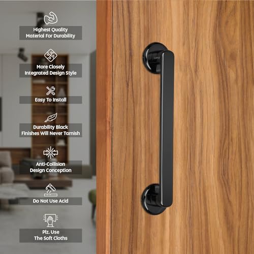 LAPO Pull Handle for Main Door and Office Use | Premium 10 Inch Pull Bar | Antique Finish | Support 30–100mm Door Thickness | Suitable for Wooden Doors | 3 Years Warranty - Image 4