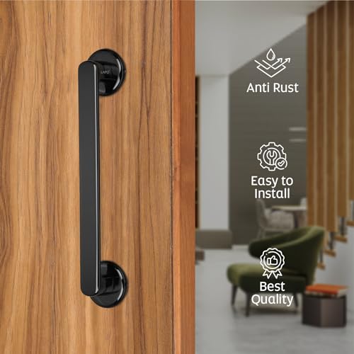 LAPO Pull Handle for Main Door and Office Use | Premium 10 Inch Pull Bar | Antique Finish | Support 30–100mm Door Thickness | Suitable for Wooden Doors | 3 Years Warranty - Image 3